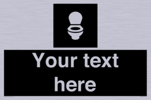 Custom information: black panel wc toilet